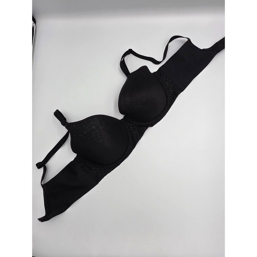Lot of 2 Natori 32D Bras 025010 Black and Tan T-Shirt Underwire